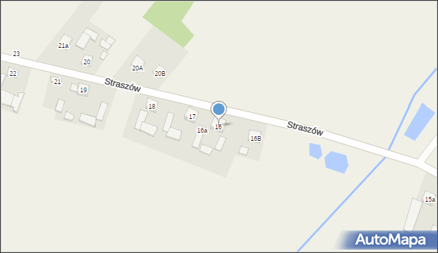 Straszów, Straszów, 16, mapa Straszów