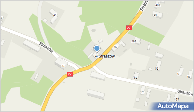 Straszów, Straszów, 47, mapa Straszów