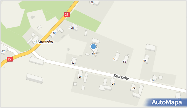 Straszów, Straszów, 52, mapa Straszów