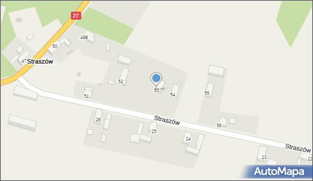 Straszów, Straszów, 53, mapa Straszów