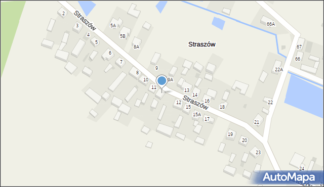 Straszów, Straszów, 11A, mapa Straszów