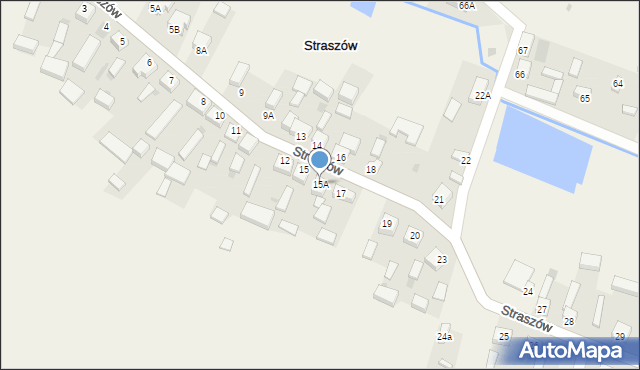 Straszów, Straszów, 15A, mapa Straszów