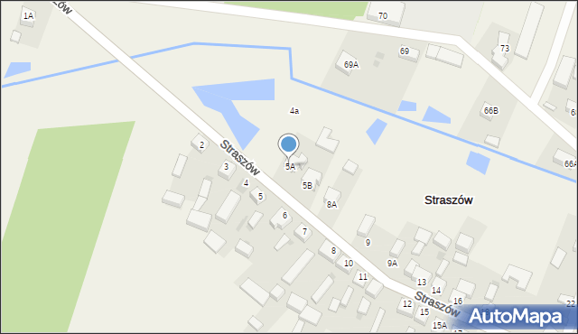 Straszów, Straszów, 5A, mapa Straszów