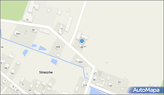 Straszów, Straszów, 68, mapa Straszów