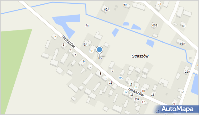 Straszów, Straszów, 8A, mapa Straszów