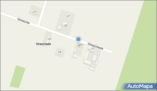 Straszów, Straszówek, 6, mapa Straszów