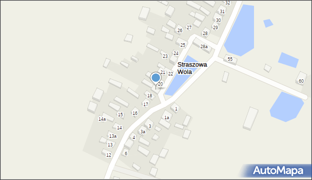 Straszowa Wola, Straszowa Wola, 19, mapa Straszowa Wola