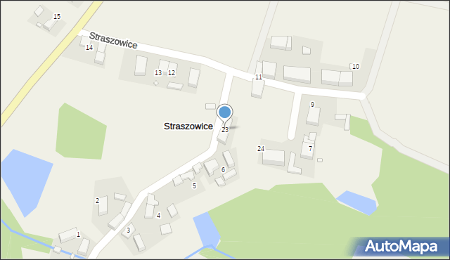 Straszowice, Straszowice, 23, mapa Straszowice