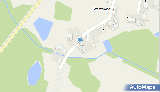 Straszowice, Straszowice, 3, mapa Straszowice