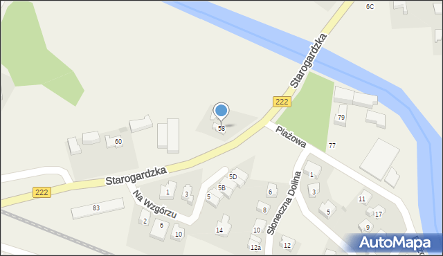 Straszyn, Starogardzka, 58, mapa Straszyn