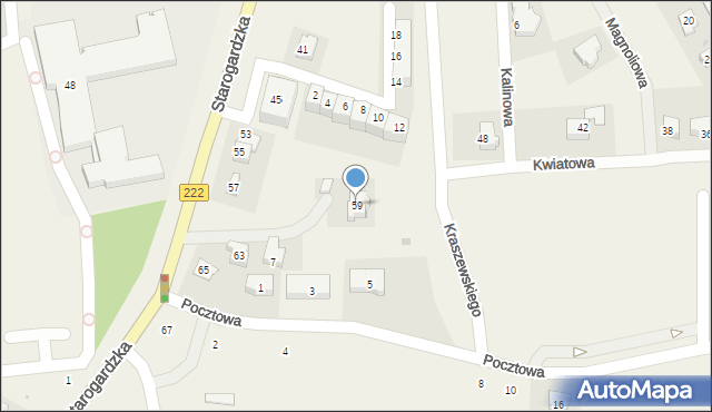 Straszyn, Starogardzka, 59, mapa Straszyn