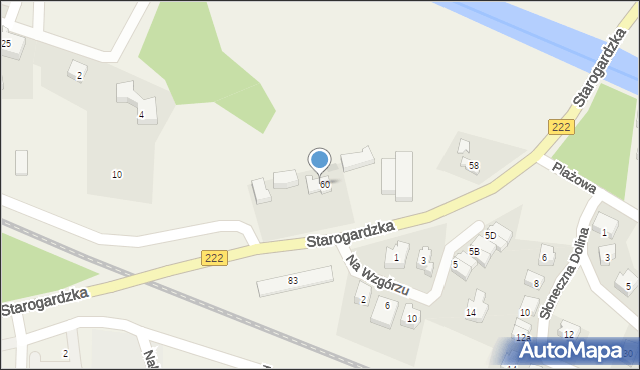 Straszyn, Starogardzka, 60A, mapa Straszyn