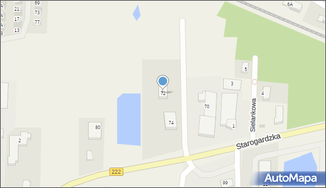 Straszyn, Starogardzka, 72, mapa Straszyn