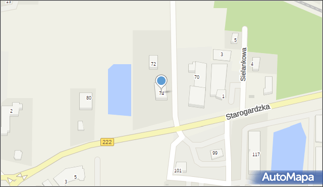 Straszyn, Starogardzka, 74, mapa Straszyn