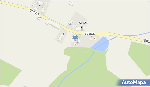 Straża, Straża, 5, mapa Straża