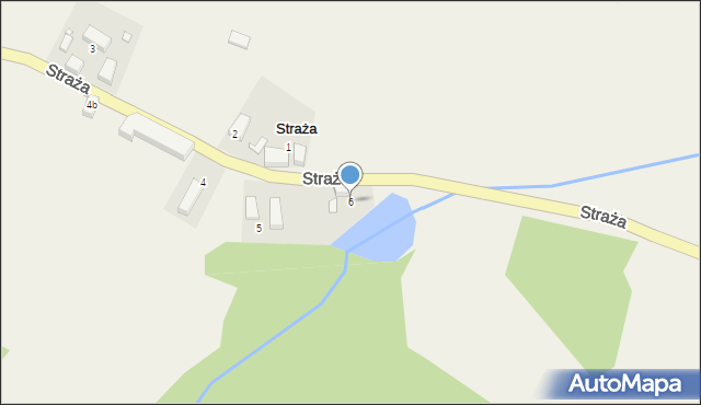 Straża, Straża, 6, mapa Straża