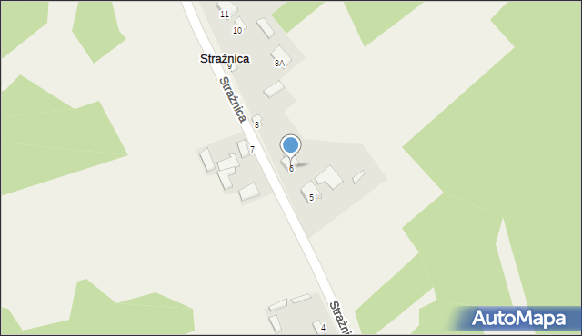 Strażnica, Strażnica, 6, mapa Strażnica