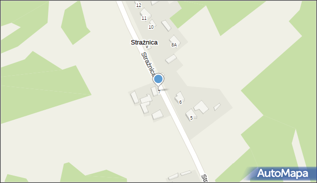 Strażnica, Strażnica, 7, mapa Strażnica