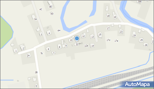 Strażów, Strażów, 11, mapa Strażów