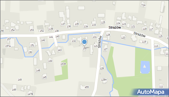 Strażów, Strażów, 130, mapa Strażów