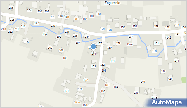 Strażów, Strażów, 174, mapa Strażów