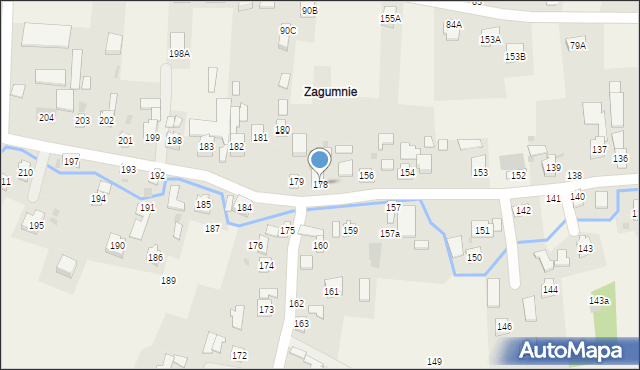 Strażów, Strażów, 178, mapa Strażów