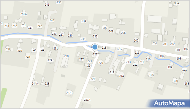 Strażów, Strażów, 222, mapa Strażów