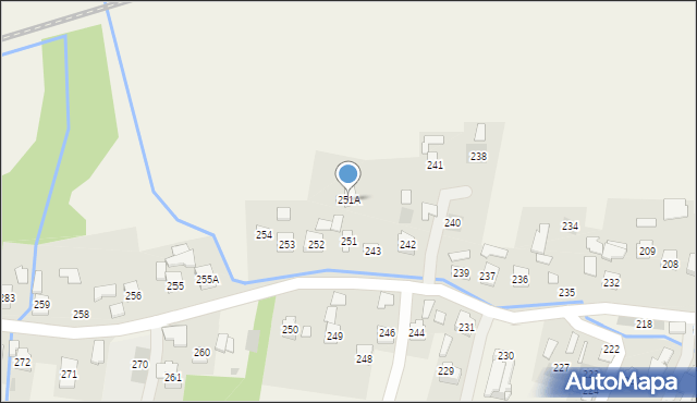 Strażów, Strażów, 251A, mapa Strażów