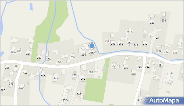 Strażów, Strażów, 255A, mapa Strażów