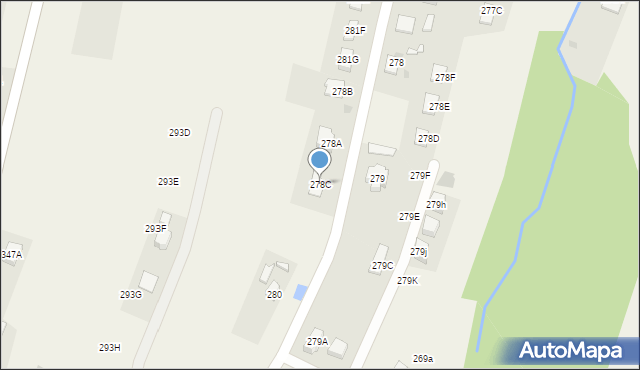 Strażów, Strażów, 278C, mapa Strażów