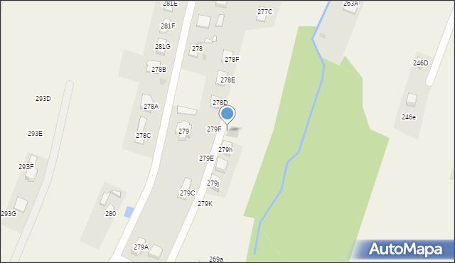 Strażów, Strażów, 279G, mapa Strażów