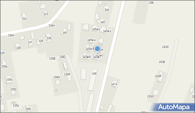 Strażów, Strażów, 345a/7, mapa Strażów