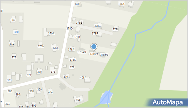 Strażów, Strażów, 378A/6, mapa Strażów