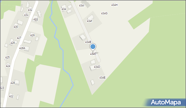 Strażów, Strażów, 434C, mapa Strażów