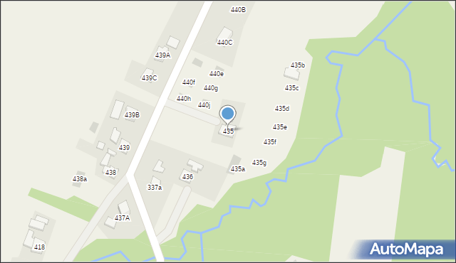 Strażów, Strażów, 435, mapa Strażów