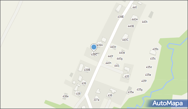Strażów, Strażów, 439C, mapa Strażów