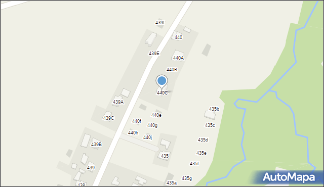 Strażów, Strażów, 440C, mapa Strażów