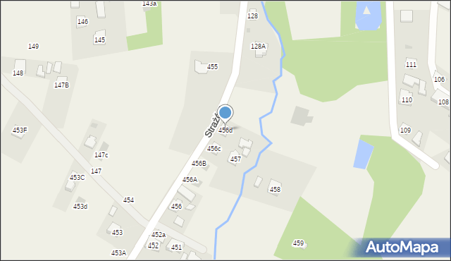 Strażów, Strażów, 456d, mapa Strażów