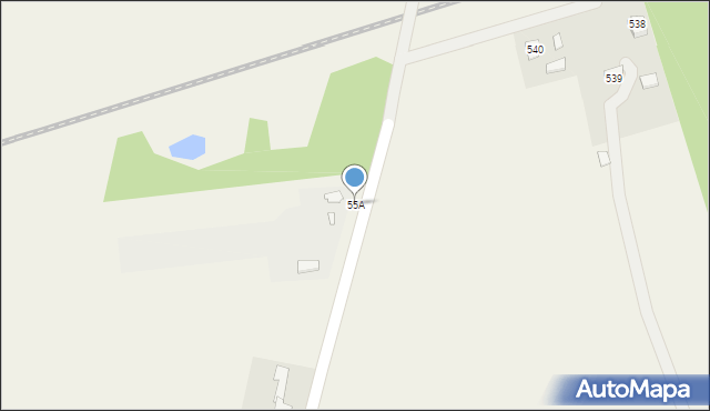 Strażów, Strażów, 55A, mapa Strażów