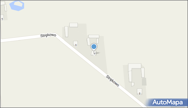 Strękowo Nieczykowskie, Strękowo Nieczykowskie, 7, mapa Strękowo Nieczykowskie