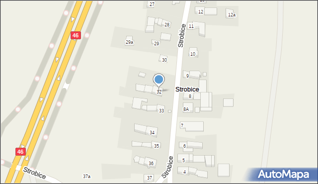 Strobice, Strobice, 32, mapa Strobice