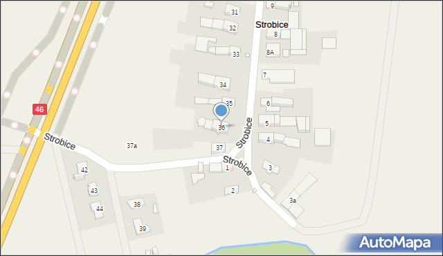 Strobice, Strobice, 36, mapa Strobice