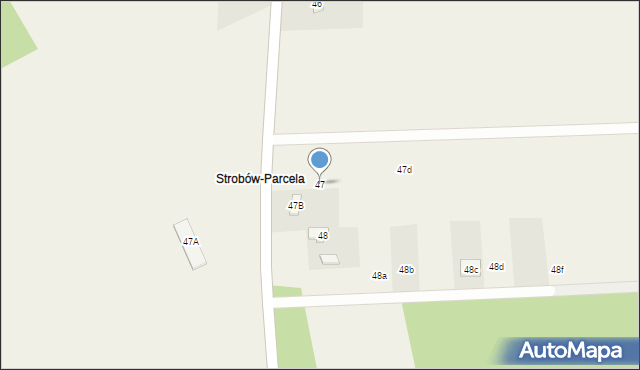 Strobów, Strobów, 47, mapa Strobów