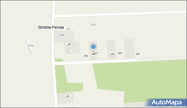 Strobów, Strobów, 48b, mapa Strobów