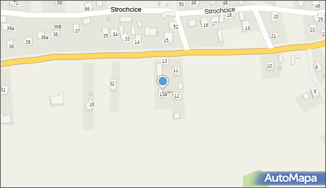 Strochcice, Strochcice, 13a, mapa Strochcice