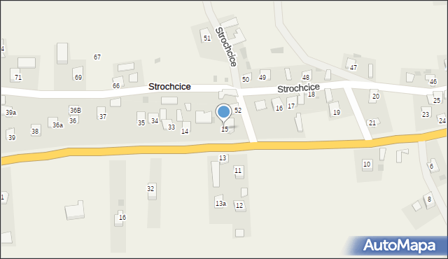 Strochcice, Strochcice, 15, mapa Strochcice