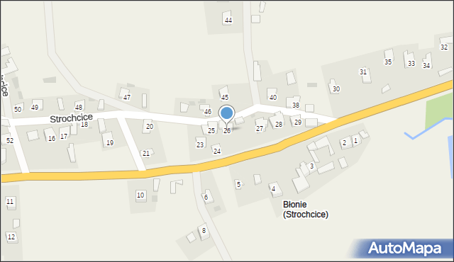 Strochcice, Strochcice, 26, mapa Strochcice