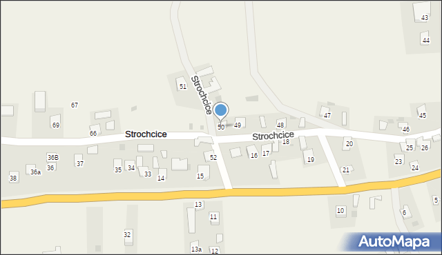 Strochcice, Strochcice, 50, mapa Strochcice