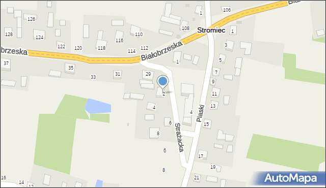 Stromiec, Strażacka, 2, mapa Stromiec