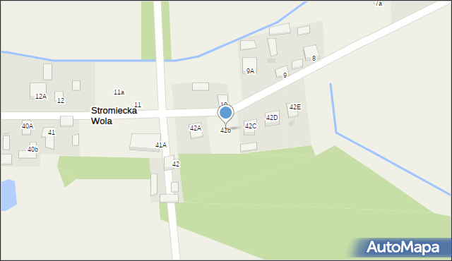 Stromiecka Wola, Stromiecka Wola, 42b, mapa Stromiecka Wola